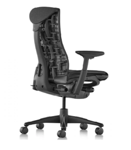 Silla de oficina moderna de acero inoxidable pulido Her Mans Millers Aerons Onyxs completamente nueva. - Product Image 1