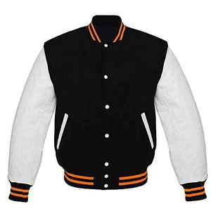 Chaquetas Varsity Formales Unisex Personalizadas al por Mayor 2025, Chaqueta de Béisbol Estilo Urbano, Ropa Deportiva de Cuero Genuino de Piel de Vaca - Product Image 3
