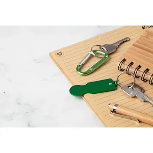 Porte-clés en métal durable RaluCart avec jeton, gadgets écologiques - Product Image 4