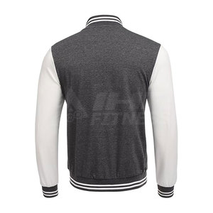 Cortavientos de cuero de Sherpa con letras personalizadas para hombre, chaqueta universitaria única de estilo callejero, cómoda y elegante, de secado rápido para invierno - Product Image 4