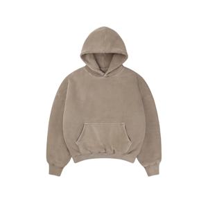 Top qualité sweat à capuche blanc goutte épaule hommes sweat 500 460 400 GSM Logo personnalisé français éponge poids lourd sweat à capuche surdimensionné - Product Image 1