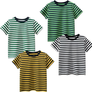 Enfant en bas âge garçon tricoté coton t-shirt personnalisé Applique Boutique vêtements été enfants garçon vêtements chemises fabriquées au Bangladesh - Product Image 1