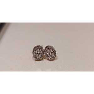 Boucles d'oreilles classiques en diamant PE-1013, bijoux élégants pour mariage - Product Image 1