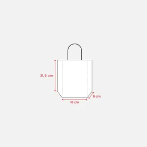 Shopper Promozionali Ecologici in Carta Riciclata con Soffietto - Product Image 2