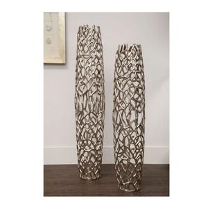 Florero de hierro de diseño moderno Chapado en plata de tamaño personalizado superventas al por mayor para uso en el hogar, hotel y bodas - Product Image 2