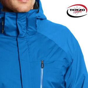 Chubasquero de bicicleta de montaña de calle alta personalizado para hombre chaqueta de lluvia impermeable cortavientos de lana con capucha reflectante con patrón sólido - Product Image 5