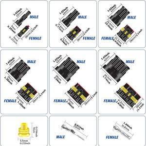 Kit de 708 connecteurs électriques étanches FPC RF pour micro-ondes et automobile, 1/2-6 broches, IP68, 12V 5A, UHF, PCB, Nylon - Product Image 4