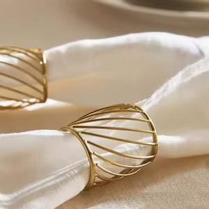 Elegant Design <b>Metal</b> Gold Napkin <b>Ring</b> Wedding Table Decorative Napkin <b>Ring</b> - Product Image 5