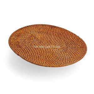 Oval Colorful Natural Rattan <b>Dining</b> <b>Placemat</b> for <b>Table</b> Setting Restaurant Hotel Use and Wholesale from Vietnam - Product Image 4