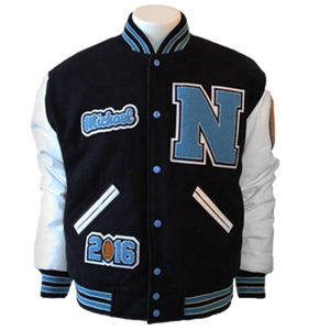 Vestes universitaires personnalisées en gros pour enfants, col montant, uni, teintées, pour la saison hivernale, service OEM pour hommes - Product Image 1