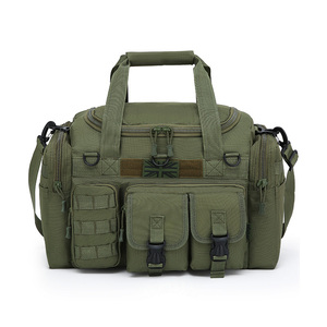 Bolsa de Viaje Saxon - 35 Litros - Verde Oliva, Compatible con Sistema Molle, Correa de Hombro Ajustable y Extraíble, Compartimento Principal, Camuflaje Personalizado - Product Image 2