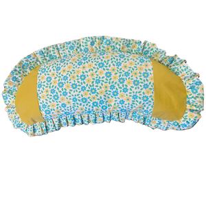 Almohada Ergonómica de Trigo Sarraceno para Siesta |   Funda de Algodón Ranforce Transpirable |   Almohada Floral para Viajes, Oficina y Relajación - Product Image 1