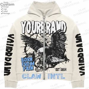 ชุดวอร์มผ้าฝ้ายขนแกะระบายอากาศได้ดีสำหรับผู้ชายชุดวอร์มไซส์ใหญ่พิเศษโลโก้ออกแบบได้ตามต้องการสำหรับฤดูหนาว - Product Image 5