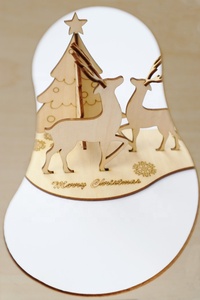 Puzzle 3D en bois fait main pour Noël, cadeau pour enfants, style imitation antique, origine Vietnam, finition polie - Product Image 3