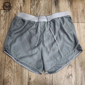Shorts de sport respirants à séchage rapide, très élastiques, avec effet push-up, taille mi-haute, en toile brodée pour femmes, pour le fitness et le yoga - Product Image 1