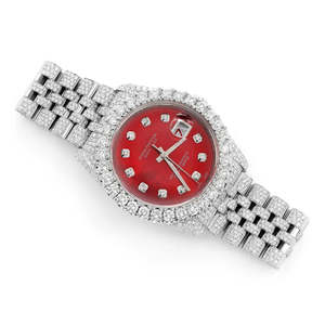 Reloj de Lujo para Hombre, de Acero Inoxidable, Cuadrado, con Incrustaciones de Moissanita, Estilo Hip Hop, con Diamantes de Cuarzo - Product Image 3