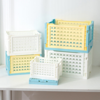 NOUVELLE ARRIVÉE Panier de rangement pliable de petite taille GRS Factory, organisateur de bureau en plastique, paniers de rangement pliables