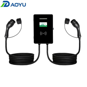 Smart Dual 22kW Wallbox EV Charger Type 2 Type 1 GBT OCPP 1.6J APP Control Double Gun Charging Station for Commercial Parking - Product Image 1