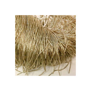 Goldwork metal <b>threads</b> for goldwork hand embroidery Wheat Colour French Wire, Bullion Wire, 1 mm diameter, Multi-color - Product Image 6