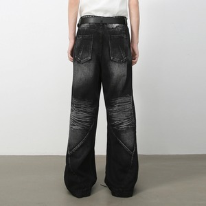 Pantalones Casuales de Pierna Recta Estilo Americano para Hombre, Nuevos de Otoño, Jeans de Mezclilla con Lavado Medio - Product Image 5