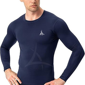 Camisetas de Compresión para Hombre, Ropa Deportiva Personalizada de Alto Rendimiento, Top para Surf, Entrenamiento, Transpirable, Ecológico, Spandex/Poliéster, Manga Larga - Product Image 6