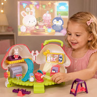 Ensemble de jeu interactif Cabane Champignon avec projecteur et piano musical pour enfants de 3 ans et plus