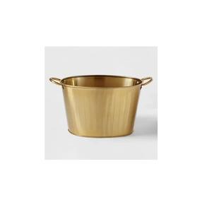 Cubitera Grande Moderna de Lujo en Acero Inoxidable Martillado Dorado Mate para Botellas de Vino, para Hogar, Hotel, Eventos y Bares - Product Image 1