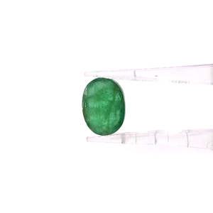 Émeraude naturelle zambienne taille coussin ovale poire 2,51 carats, pierre précieuse facettée, hauteur 8 mm, diamètre du trou 1 mm, matière diamant, traitée thermiquement - Product Image 2
