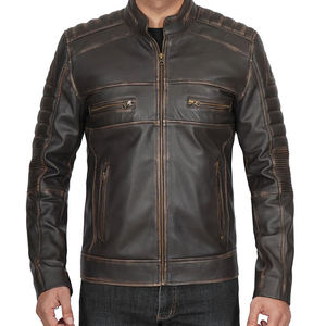 2024 New Custom Design High Street <b>Leather</b> <b>Jackets</b> Wholesale Price <b>Men</b> <b>Leather</b> <b>Jackets</b> Best Selling Trending - Product Image 3