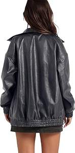 เสื้อแจ็คเก็ตหนังวัวสำหรับผู้ชาย ระบายอากาศได้ดี เป็นมิตรกับสิ่งแวดล้อม แห้งเร็ว อุ่นในฤดูหนาว คอตั้ง สไตล์ลำลอง คุณภาพสูง ราคาสมเหตุสมผล - Product Image 6