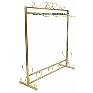 Soporte con ganchos para ropa para el hogar Diseño ventajoso Portaequipajes de muebles chapado en oro de metal de gran tamaño con la mejor calidad y bajo precio - Product Image 1