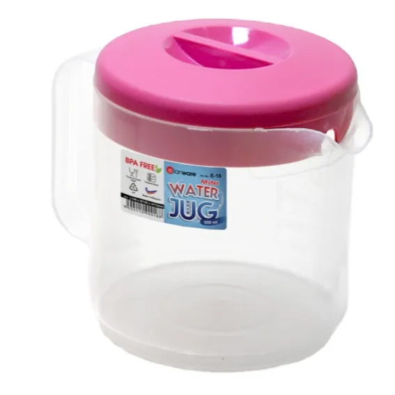 Elianware 550Ml Bpa-vrij Hoge Kwaliteit Plastic (Pp) food Grade Plastic Waterkan Met Deksel Water Jug Kleurrijke Drinken Fles