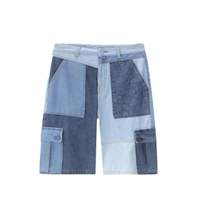 Compra al por mayor: Pantalones cortos cargo de camuflaje para hombre, de cintura media, estilo casual de verano, vaqueros rasgados y desgastados. - Product Image 5