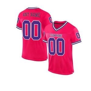 Camisetas de fútbol americano 2025 de alta calidad OEM, camiseta de fútbol americano de Color sólido de poliéster 100%, productos de buena calidad - Product Image 1