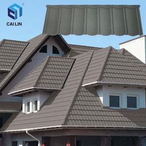 Harga Murah Atap Galvanis Bergelombang Lembar Shingles Batu Warna-warni Dilapisi Logam Atap Ubin Klasik - Product Image 6