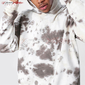 Basics Sudadera con capucha para hombre con aspecto teñido a mano con efecto de tinte de corbata multitono Color Splash Basics Mens Tie Dye Hoodie - Product Image 5