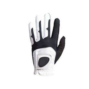 Vente en gros de gants de golf d'entraînement professionnels souples de qualité supérieure gants en cuir à prise thermique personnalisés noir blanc couleurs utilisation sur les sites sportifs - Product Image 2