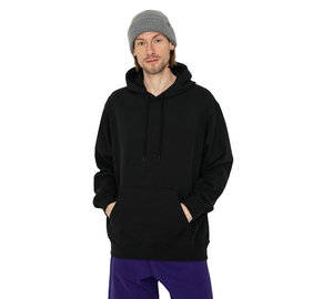 Sweat à capuche pull noir pour hommes de haute qualité respirant et séchage rapide Logo brodé motif personnalisé Techniques de bouffée prix de gros - Product Image 1