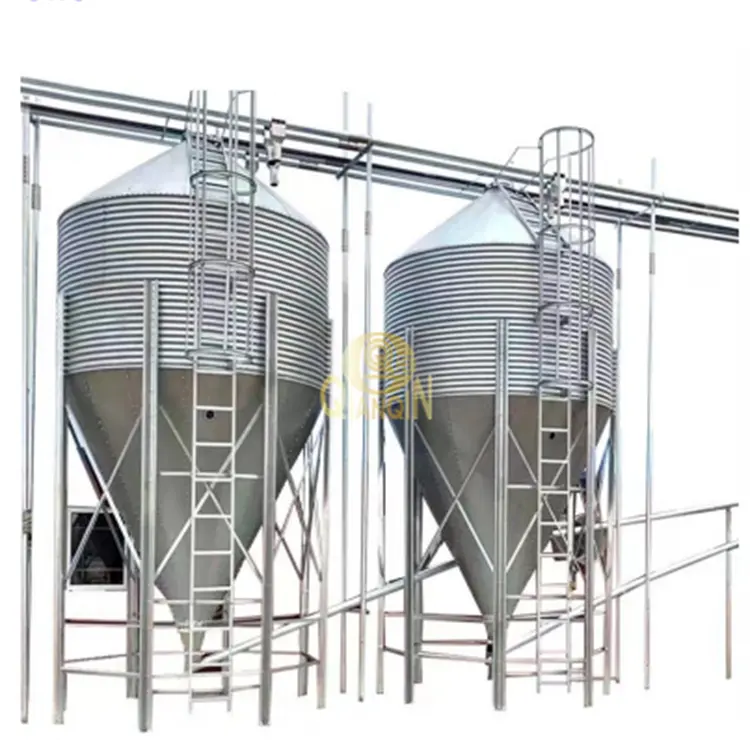 High Quality Poultry Farm Feeding Galvanized Steel Silo With Cheap Price Multiple Tonnages