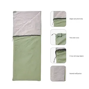 OEM Ultra Light Sleeping Bag For Camping 3 Seasons Splicing Single Sleeping Bag
