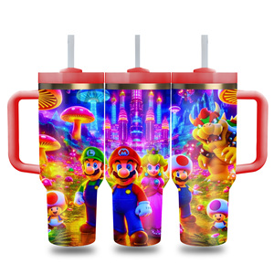 Vaso Térmico Personalizado con Logotipo Empresarial, Diseño <span class=keywords><strong>de</strong></span> <span class=keywords><strong>Mario</strong></span> <span class=keywords><strong>Bros</strong></span>, 40 oz, Doble Pared, Libre <span class=keywords><strong>de</strong></span> BPA, con Caja <span class=keywords><strong>de</strong></span> Regalo - Product Image 4