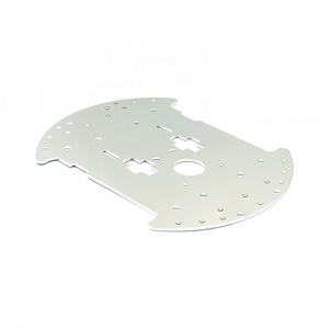 EParthub 4WD Allrad-Smart-Car-Chassis 1,5mm Allradantrieb Bodenplatte rundes Aluminium-Roboter-Tracking-Auto - Product Image 5