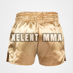 กางเกงมวยไทย 100% โพลีเอสเตอร์ แบบสั่งทำได้ ยูนิเซ็กซ์ คุณภาพสูง อุปกรณ์ฝึกซ้อมมวยไทย ลายสีทอง ปี 2025 - Product Image 3