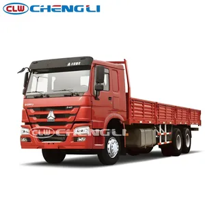 Camión de Carga Todoterreno 6x4 de 18 Toneladas Personalizado de Fábrica, Camión de Servicio Pesado con Plataforma Abatible de 270hp con Caja de Carga Grande - Product Image 3