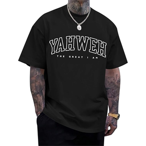 Camiseta de algodón 100% unisex para hombre, camisetas informales de gran tamaño con estampado personalizado y logotipo sólido, camiseta personalizable para hombre - Product Image 4