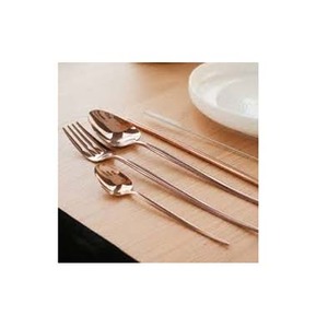 Ensemble de couverts en acier inoxydable poli miroir or rose pour restaurant fêtes de mariage ensemble de couverts avec design moderne - Product Image 1