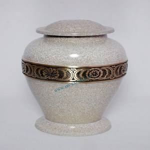 Urnas de cremación funeraria clásicas chapadas en oro y plata de aluminio de gran tamaño de Metal de la mejor calidad, urnas de lujo de diseñador Vintage - Product Image 5