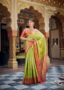 Dernier modèle FABZONE Avyuktha, sari de haute qualité en soie tissée, imprimé numériquement, en georgette, fantaisie, Inde et Pakistan - Product Image 3