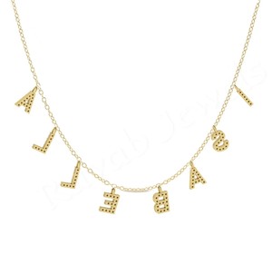 High Quality Personalized Creative Initial <b>Name</b> Zircon Trendy Shiny Sterling Silver Birthday Gift Gold Plated <b>Necklace</b> for Lady - Product Image 5