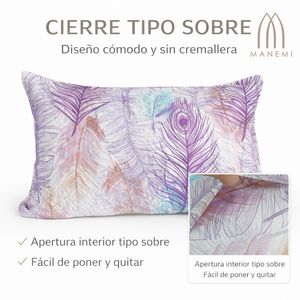 Ensemble de couette en polyester imprimé végétal de luxe, taille king, respirant, léger, couleur unie, literie toutes saisons - Product Image 4